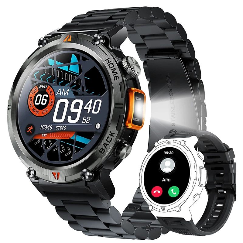 Smartwatch Watches Wallpaper - สมาร์ทวอทช์ 2026 สำหรับผู้ชาย บลูทูธ ฟังเพลง แจ้งเตือนข้อความ