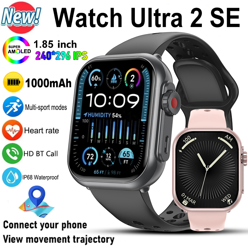 Smartwatch Apple Watches For Men - สมาร์ทนาฬิกา Ultra 2 SE ผู้ชายผู้หญิง 1000mAh