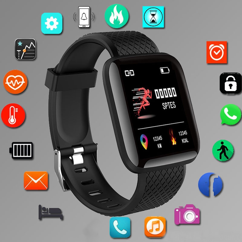 Smartwatch Watches Price - กีฬาSmartwatchสร้อยข้อมือฟิตเนสการควบคุมเพลงผู้หญิงผู้ชายนาฬิกาสมาร์ทสําหรับAndroid Bluetoothนาฬิกาดิจิตอลนาฬิกาปลุกสภาพอากาศ