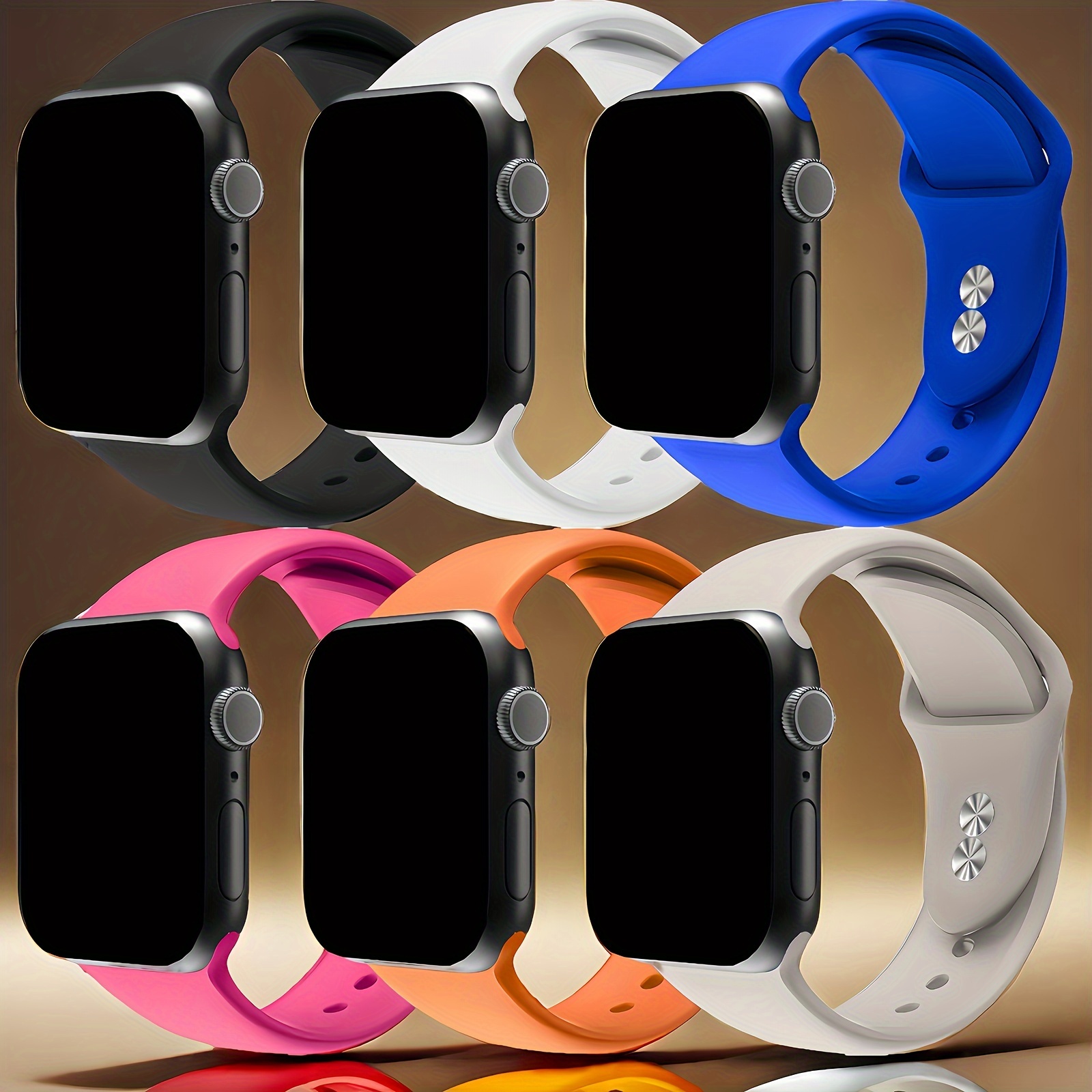 Smartwatch Apple Watches For Men - สายนาฬิกาข้อมือซิลิโคนนุ่มแบบสปอร์ต สำหรับ Apple Watch Ultra ขนาด
