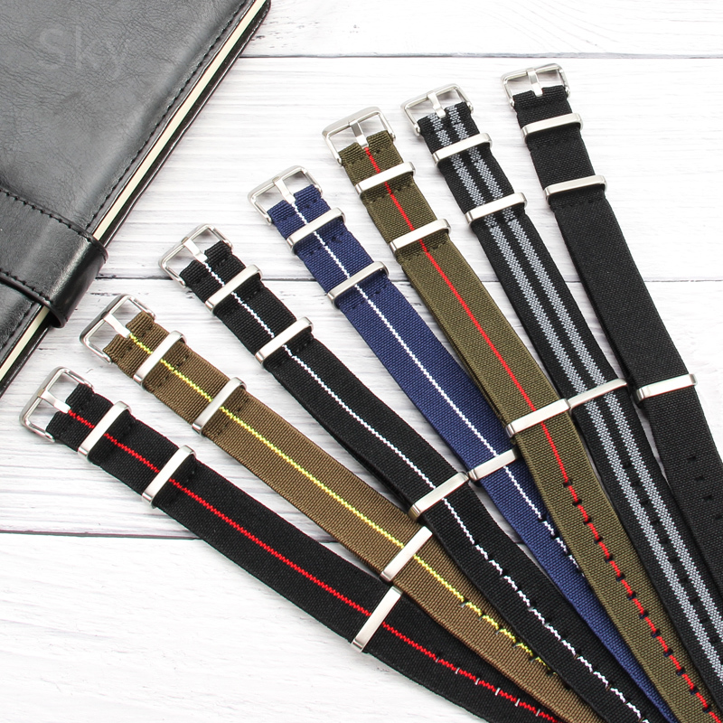 Nato Strap Nylon - 60's กองทัพฝรั่งเศสสายนาฬิกาสําหรับไนลอนสําหรับ Rolex Seiko Tudor Rolex