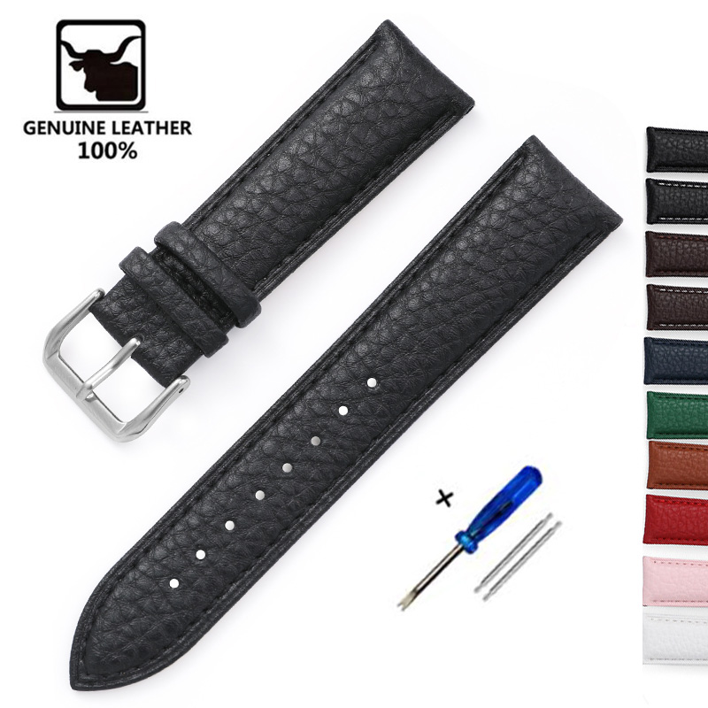 Nato Strap Nylon - รูปแบบลิ้นจี่หนังนุ่มสร้อยข้อมือ 14 มม.16 มม.18 มม.20 มม.22