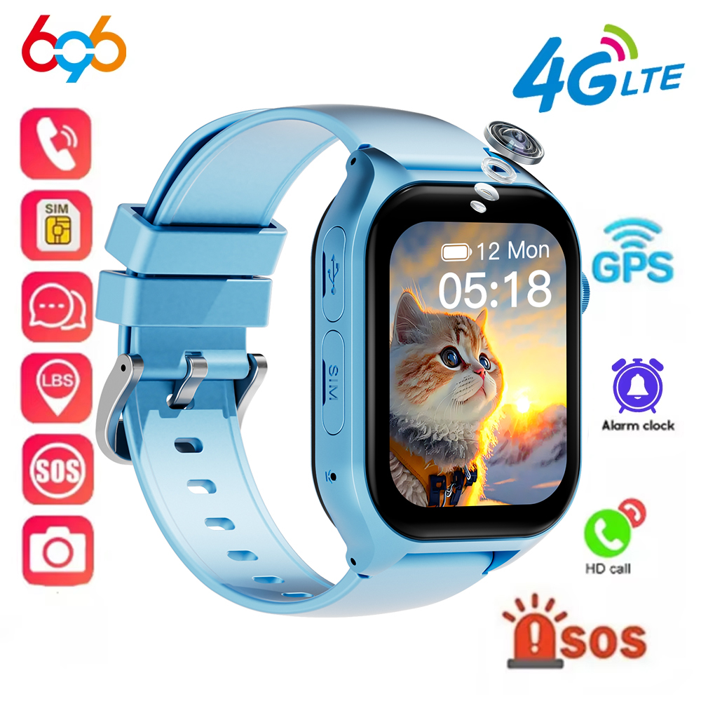 Smartwatch Watches Gift For Boys With Gps - สมาร์ทวอทช์ 4G สำหรับเด็ก GPS AGPS LBS