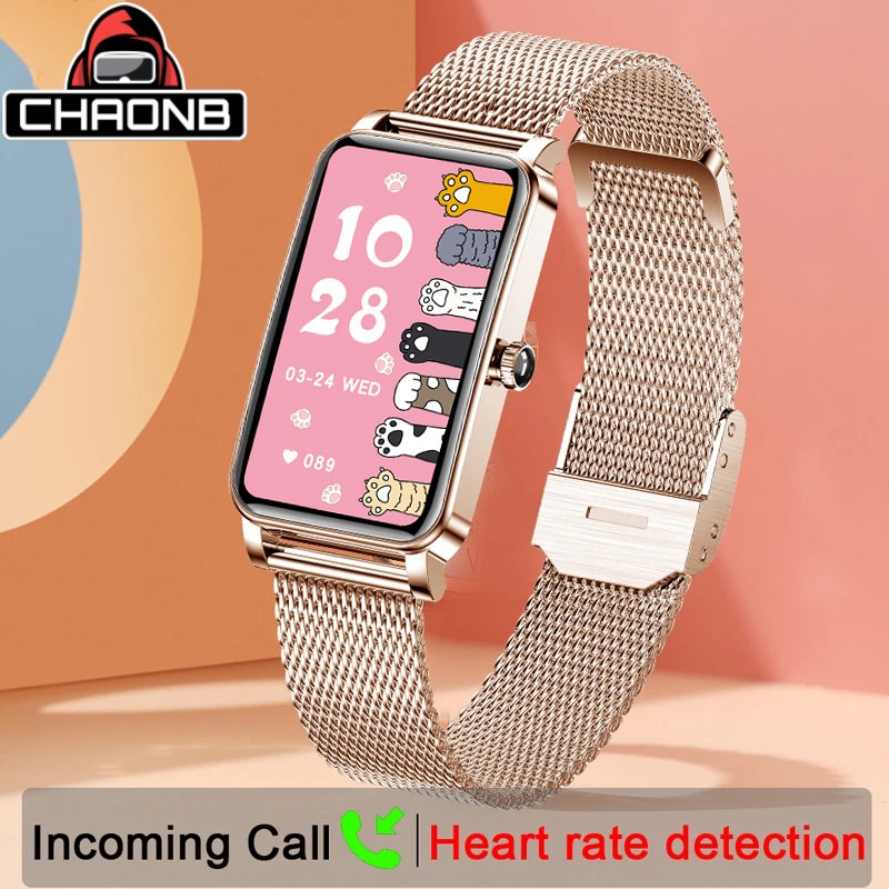 Smartwatch Watches Wallpaper - สมาร์ทวอทช์หรูหราของผู้หญิงเชื่อมต่อโทรศัพท์เพลงแบบโต้ตอบนาฬิกาอัจฉริยะแบบสัมผัสเต็มรูปแบบเตือนสภาพอากาศวอลล์เปเปอร์ที่กําหนดเอง Smartband