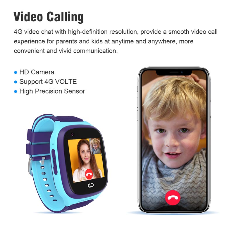 Smartwatch Watches For Kid Boy With Gps - โทรศัพท์นาฬิกา Android 4G GPS NANO ซิมการ์ดกันน้ํา