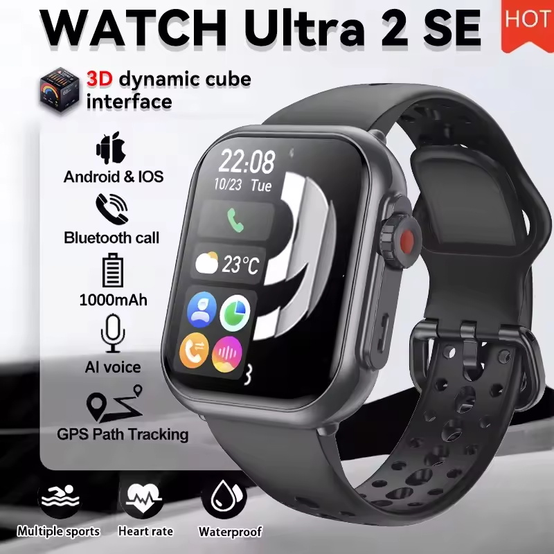Smartwatch Watches For Women Brands - 2026 นาฬิกาอัลตร้า 2 เอสอีผู้ชายผู้หญิง 1000mAh แบตเตอรี่
