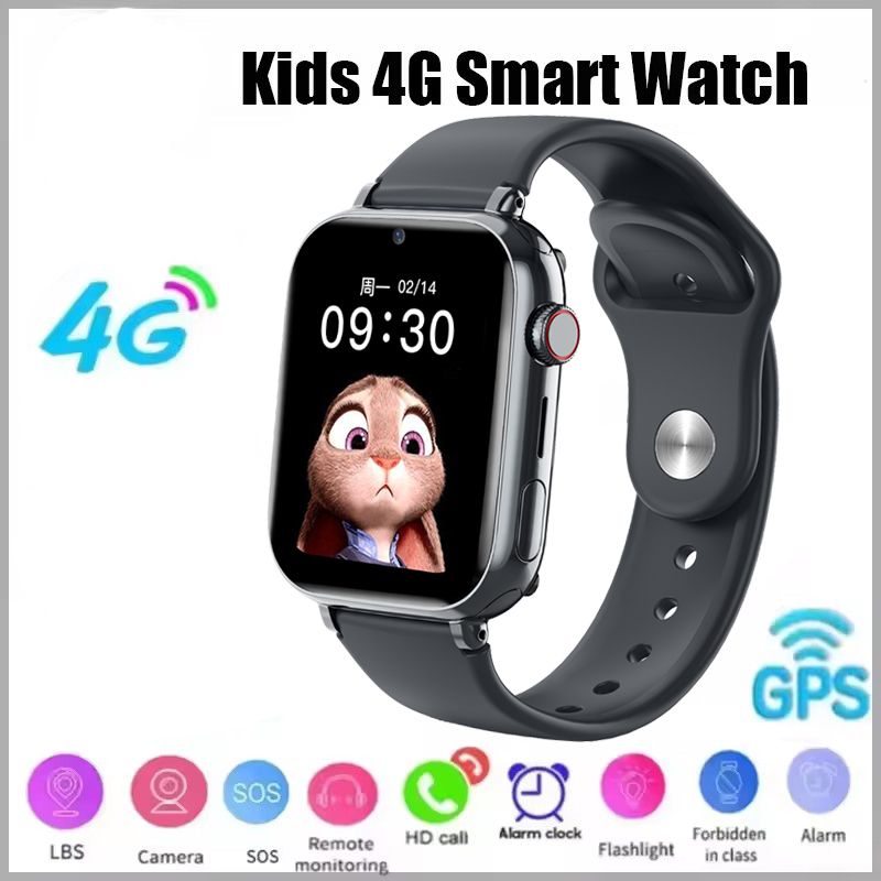 Smartwatch Watches For Kid Boy With Gps - นาฬิกาสมาร์ทวอทช์เด็ก 4G พร้อมระบบ SOS ระบุตำแหน่ง GPS