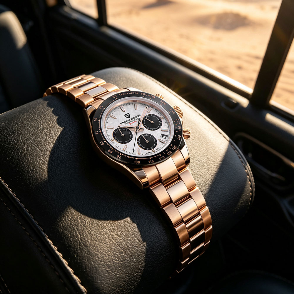 Smartwatch Watches For Men Brands - แบรนด์ชั้นนำ PAGANI DESIGN นาฬิกาผู้ชายหรูหรามัลติฟังก์ชั่นโครโนกราฟ VK63 นาฬิกาควอตซ์กันน้ำปฏิทินส่องสว่างนาฬิกาของขวัญ
