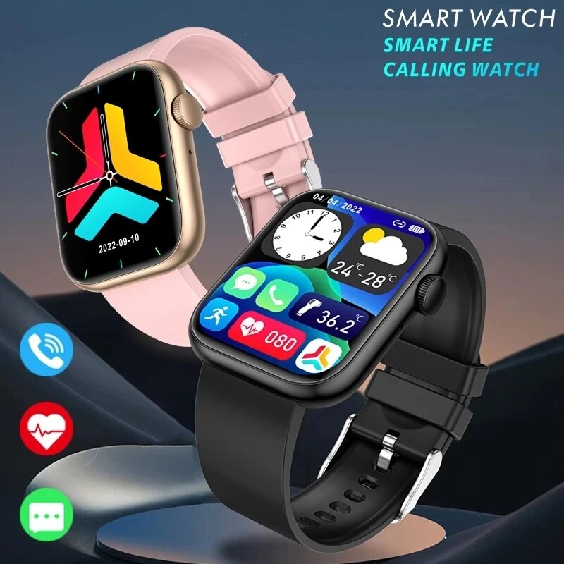 Smartwatch Sports Watches For Women - Lige สมาร์ทวอทช์โทรได้บลูทูธผู้หญิงผู้ชายนาฬิกาออกกำลังกายเล่นกีฬาตรวจวัดอุณหภูมิร่างกายของผู้หญิงกันน้ำสมาร์ทวอท์ชสุภาพสตรี
