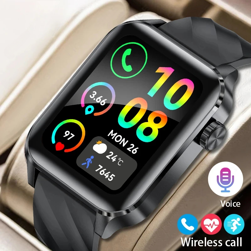 Smartwatch Watches Wallpaper - 2026 นาฬิกาอัจฉริยะนิวแคลอร์ลีส์สำหรับผู้ชาย โทรผ่านบลูทูธ แอปโซเชียล แจ้งเตือนข้อความ วอลเปเปอร์แบบกำหนดเอง