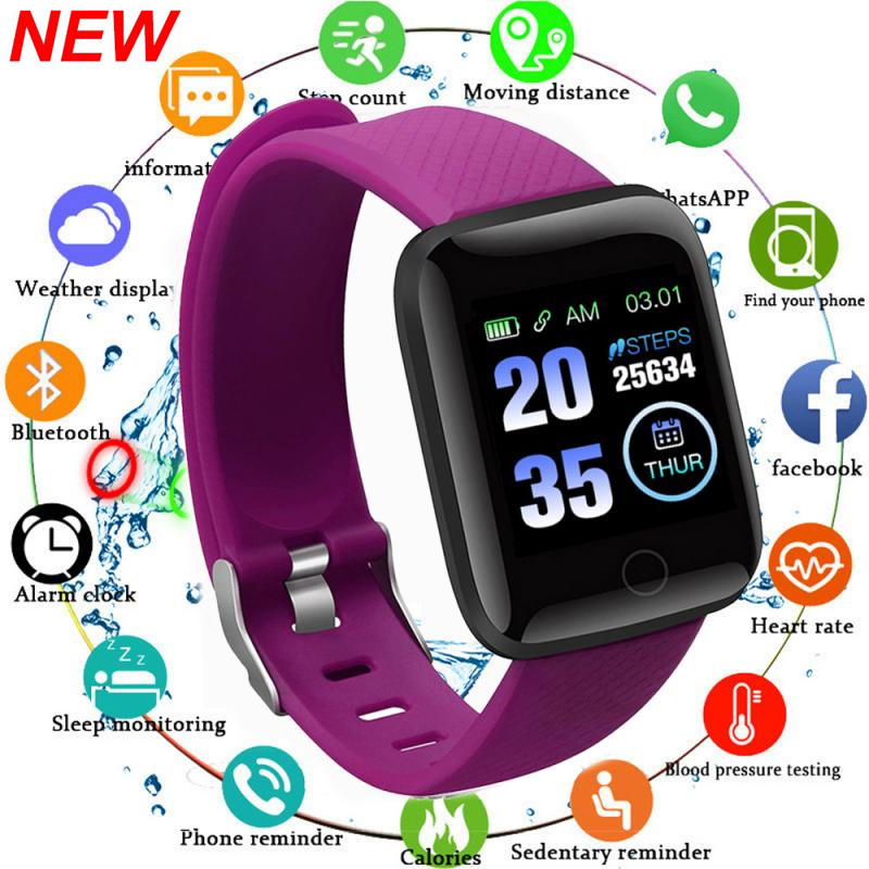Smartwatch Sports Watches For Women - 116plus สมาร์ทวอท์ชผู้ชายผู้หญิงฟิตเนส Tracker สร้อยข้อมือกีฬา Sleep Heart