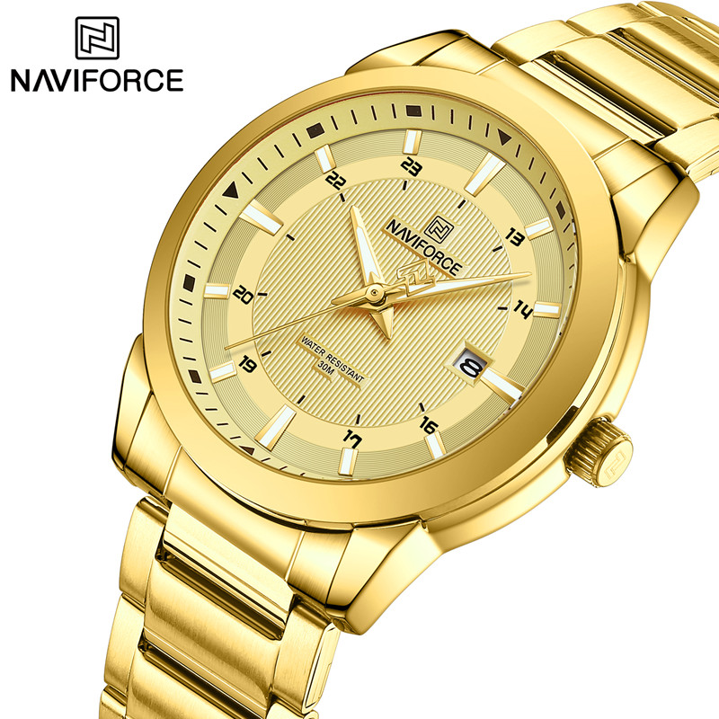 Smartwatch Watches For Men Brands - 2024 TOP ยี่ห้อ NAVIFORCE Mens นาฬิกาสแตนเลส