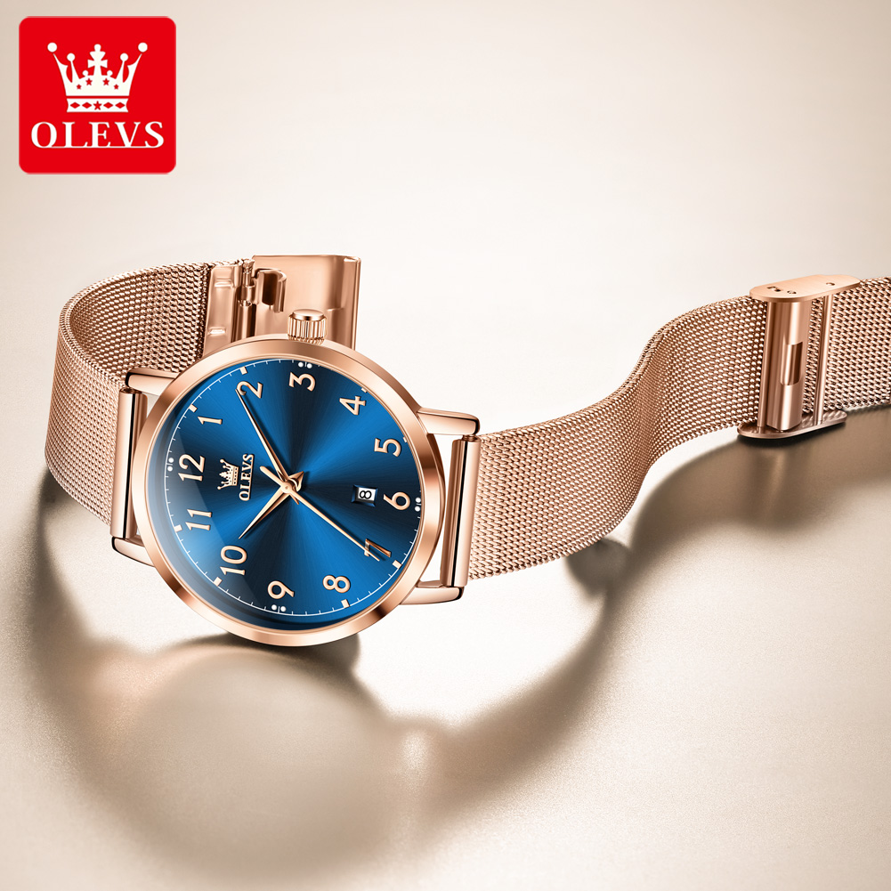OLEVS 5653 นาฬิกาผู้หญิง Elega - Mesh Stainless Strap บทวิจารณ์และราคา