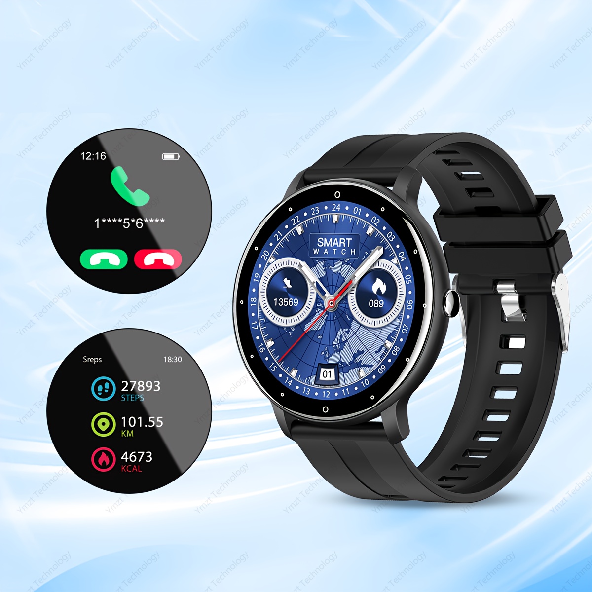 สมาร์ทวอทช์ New Departure 2025 - Smartwatch Watches That Connect To Iphone บทวิจารณ์และราคา