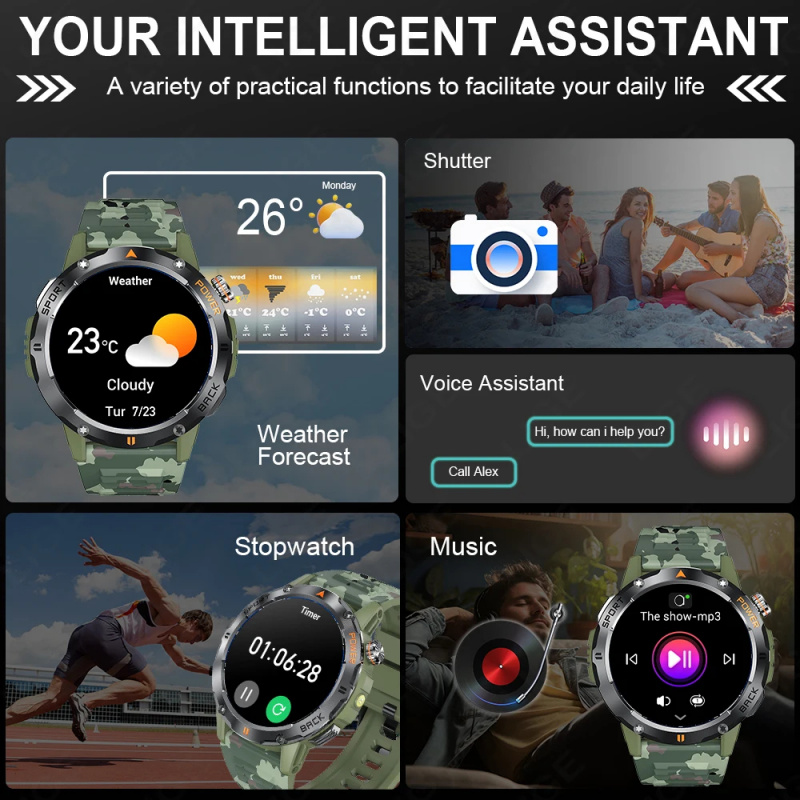 นาฬิกาสมาร์ทวอทช์สำหรับกีฬากลา - Smartwatch Watches Wallpaper บทวิจารณ์และราคา