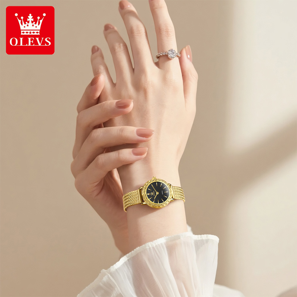 OLEVS 5643 นาฬิกาสำหรับผู้หญิง - Mesh Stainless Strap บทวิจารณ์และราคา