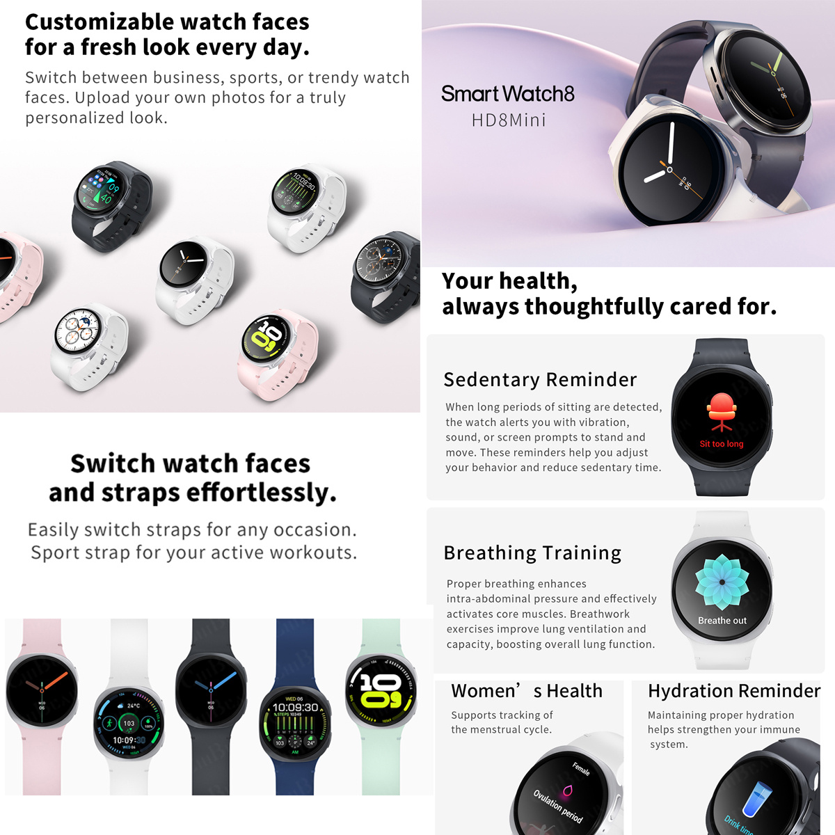 2026 นาฬิกาใหม่ 8 มินิ GPS ติด - Smartwatch Watches Price บทวิจารณ์และราคา