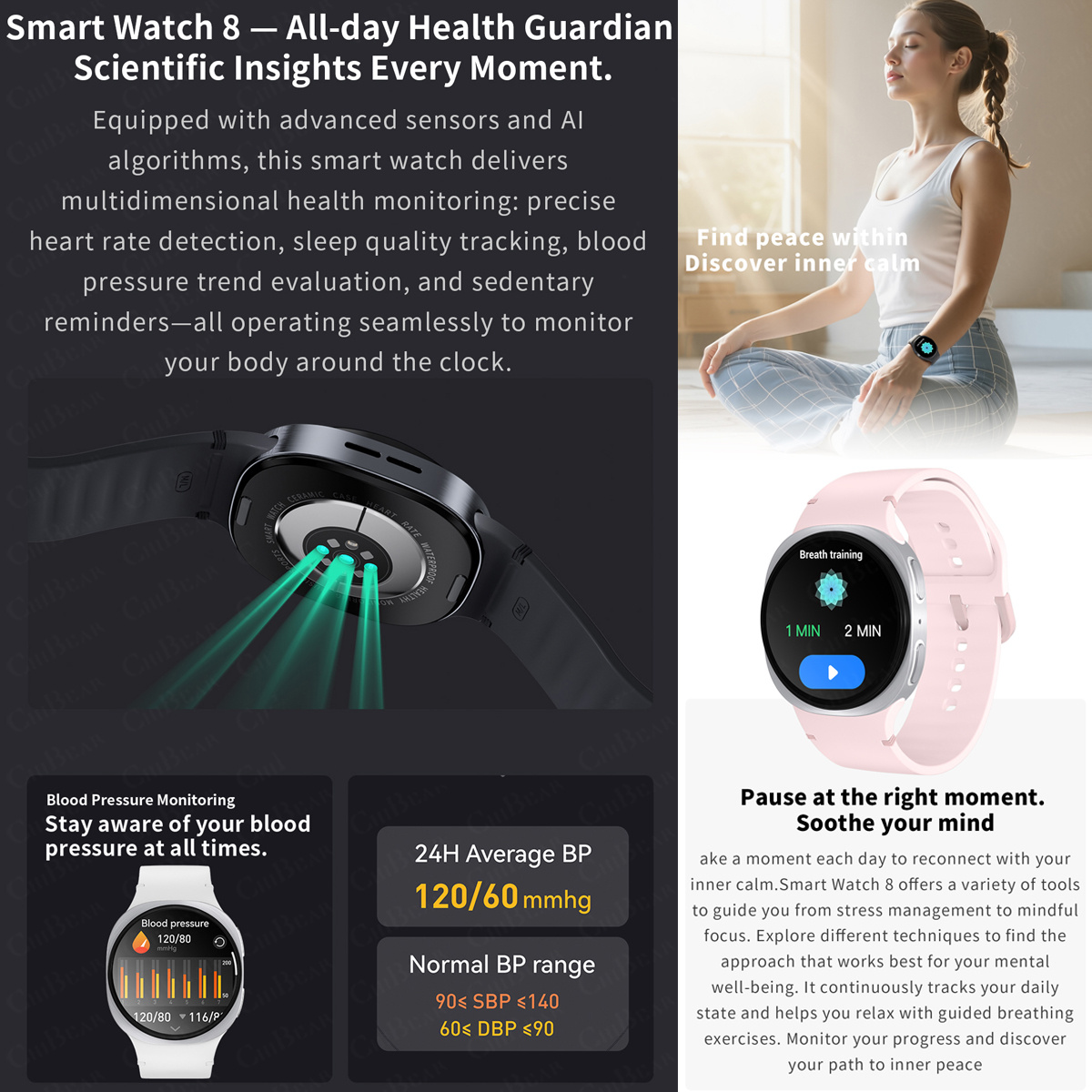 2026 นาฬิกาใหม่ 8 มินิ GPS ติด - Smartwatch Watches Price บทวิจารณ์และราคา