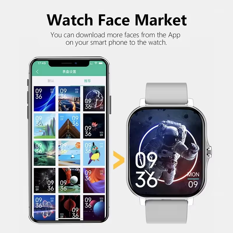 นาฬิกาอัจฉริยะ Lenovo Sport กั - Smartwatch Square Watches For Men บทวิจารณ์และราคา