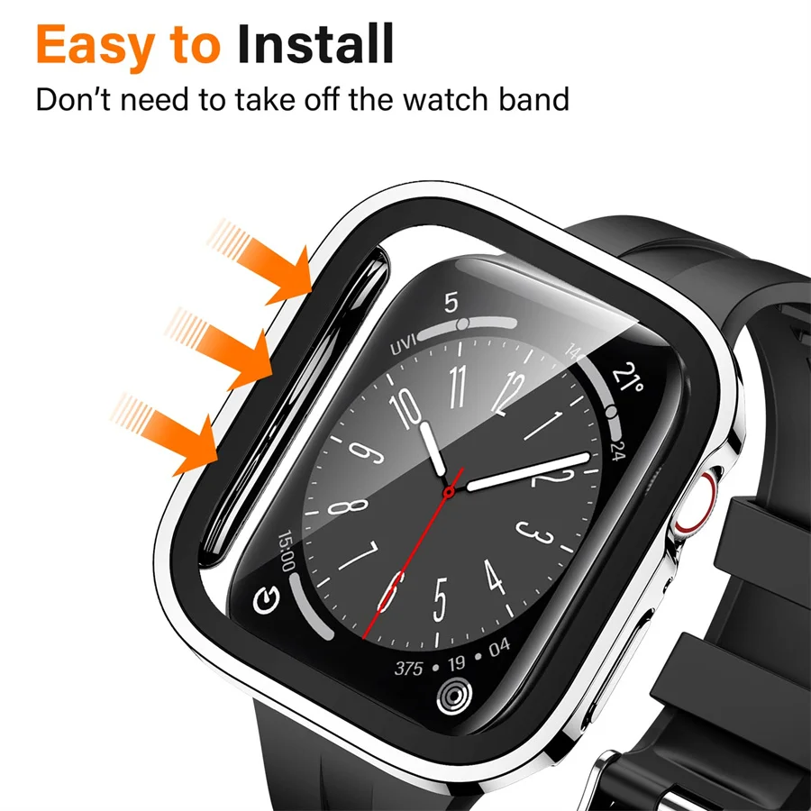 แก้ว + ฝาครอบสําหรับ Apple Wat - Smartwatch Watches Price บทวิจารณ์และราคา