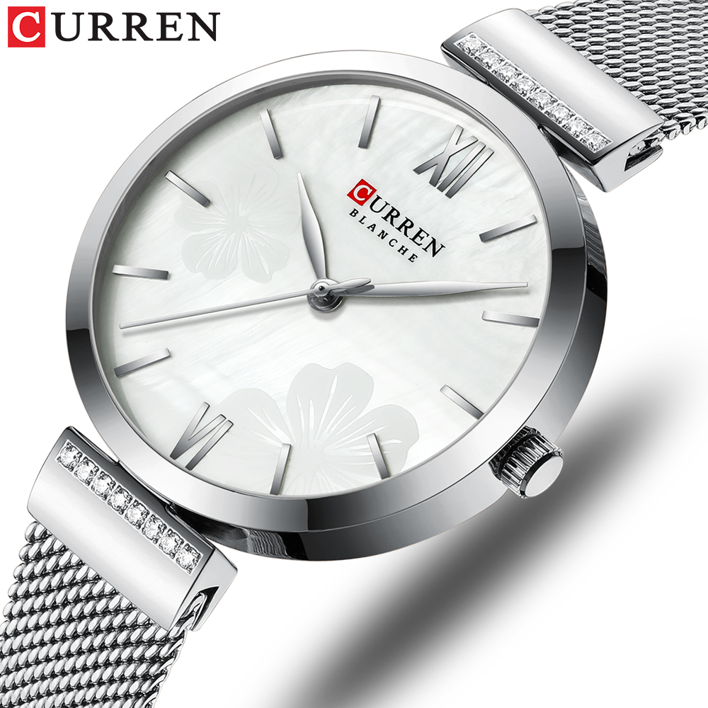 CURREN 9067 นาฬิกาควอทซ์สไตล์ม - Mesh Stainless Strap บทวิจารณ์และราคา