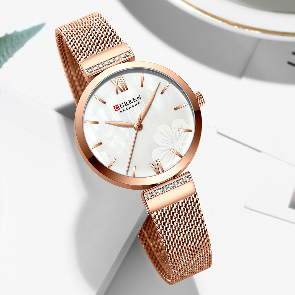 CURREN 9067 นาฬิกาควอทซ์สไตล์ม - Mesh Stainless Strap บทวิจารณ์และราคา