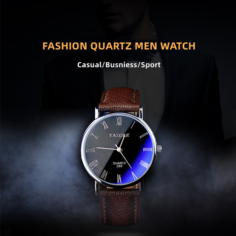 YAZOLE นาฬิกาควอทซ์สไตล์มินิมอ - Smartwatch Watches For Men Brands บทวิจารณ์และราคา