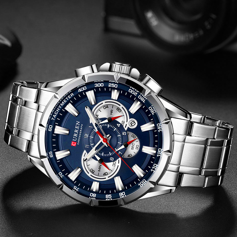 CURREN นาฬิกาข้อมือผู้ชายกันน้ - Smartwatch Watches For Men Brands บทวิจารณ์และราคา