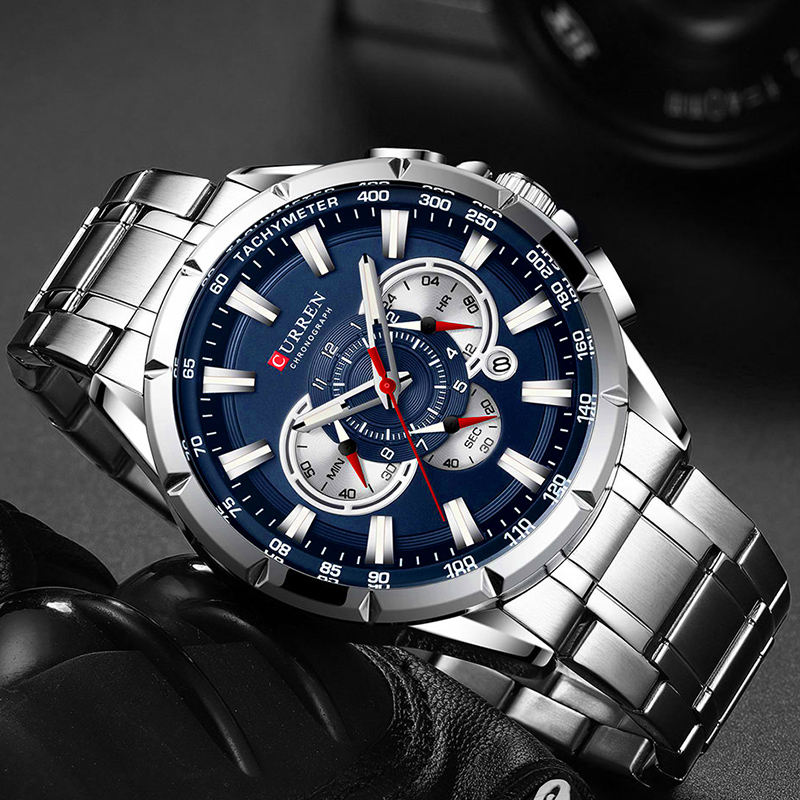 CURREN นาฬิกาข้อมือผู้ชายกันน้ - Smartwatch Watches For Men Brands บทวิจารณ์และราคา