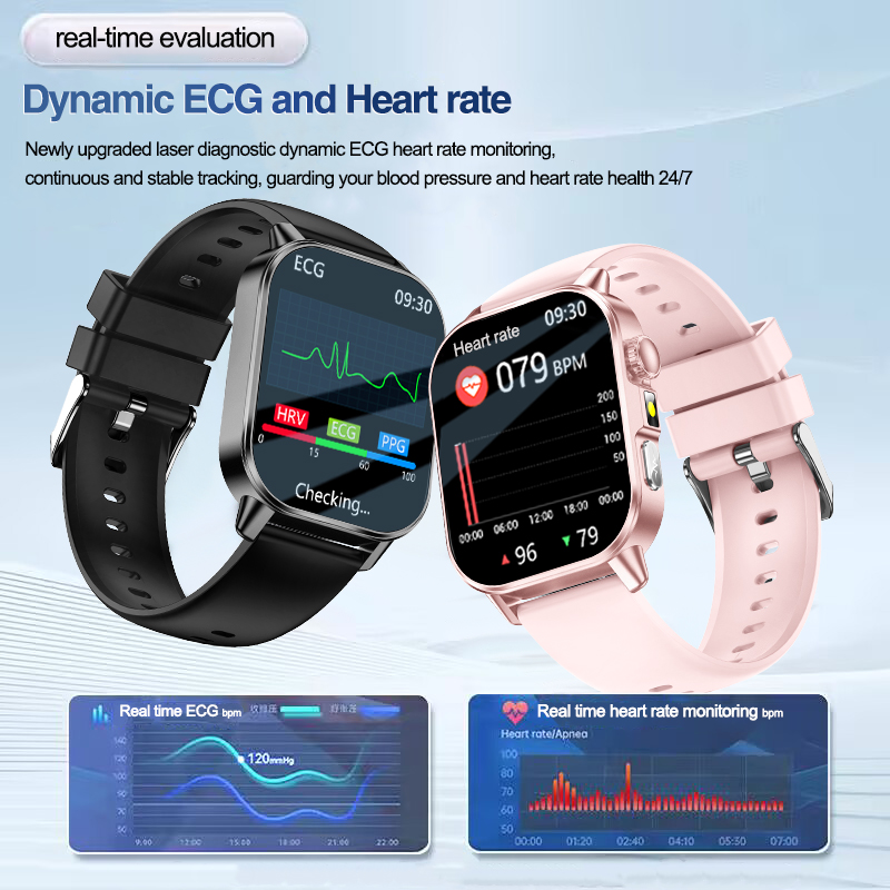 นาฬิกาสมาร์ทวอทช์วิเคราะห์อารม - Smartwatch Square Watches For Men บทวิจารณ์และราคา