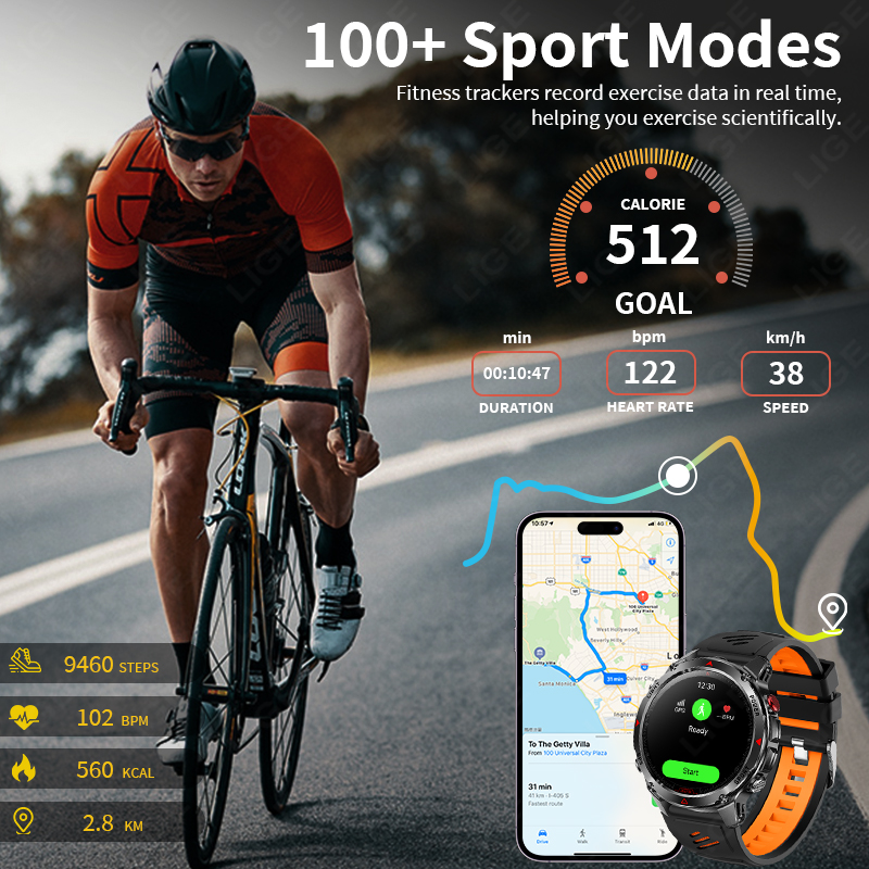 LIGE นาฬิกาอัจฉริยะรุ่นใหม่สำห - Smartwatch Premium Watches For Men บทวิจารณ์และราคา