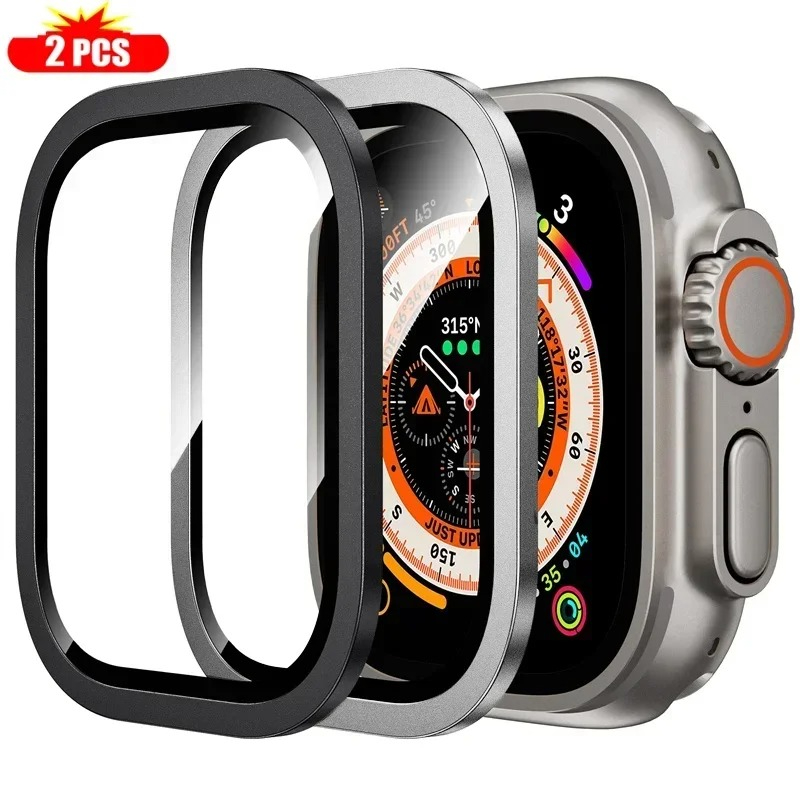 2PCS กระจกนิรภัยสําหรับ Apple  - Smartwatch Apple Watches For Men บทวิจารณ์และราคา