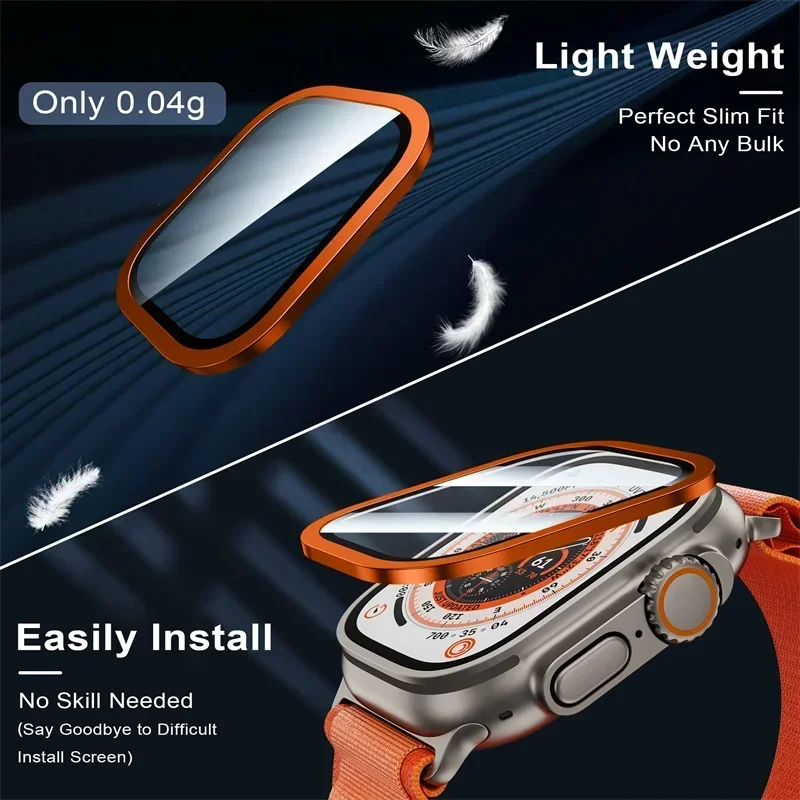 2PCS กระจกนิรภัยสําหรับ Apple  - Smartwatch Apple Watches For Men บทวิจารณ์และราคา