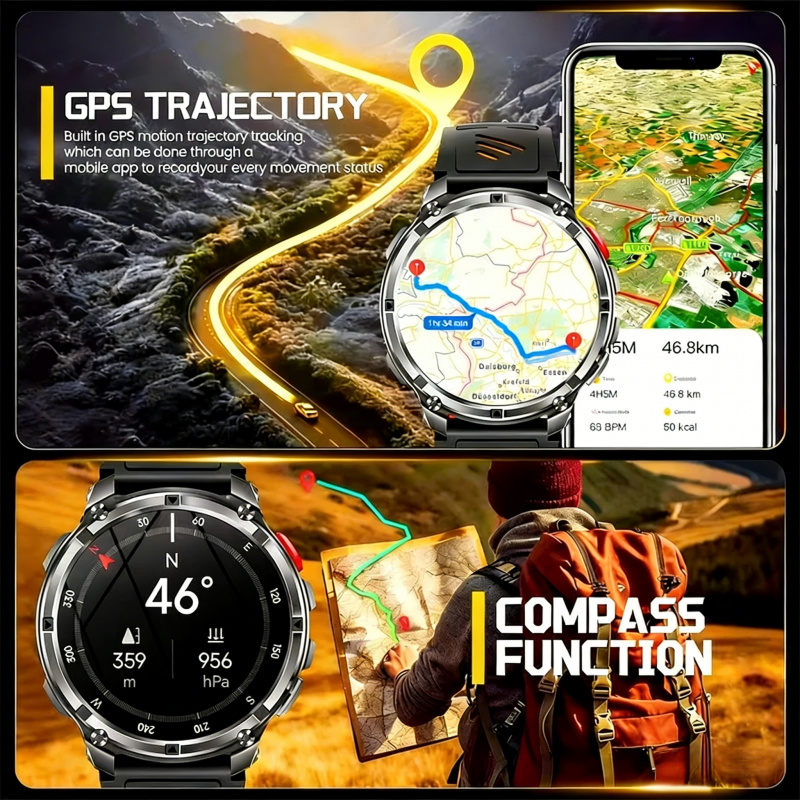 นาฬิกาสมาร์ทวอทช์สำหรับทหารกลา - Smartwatch Watches Wallpaper บทวิจารณ์และราคา