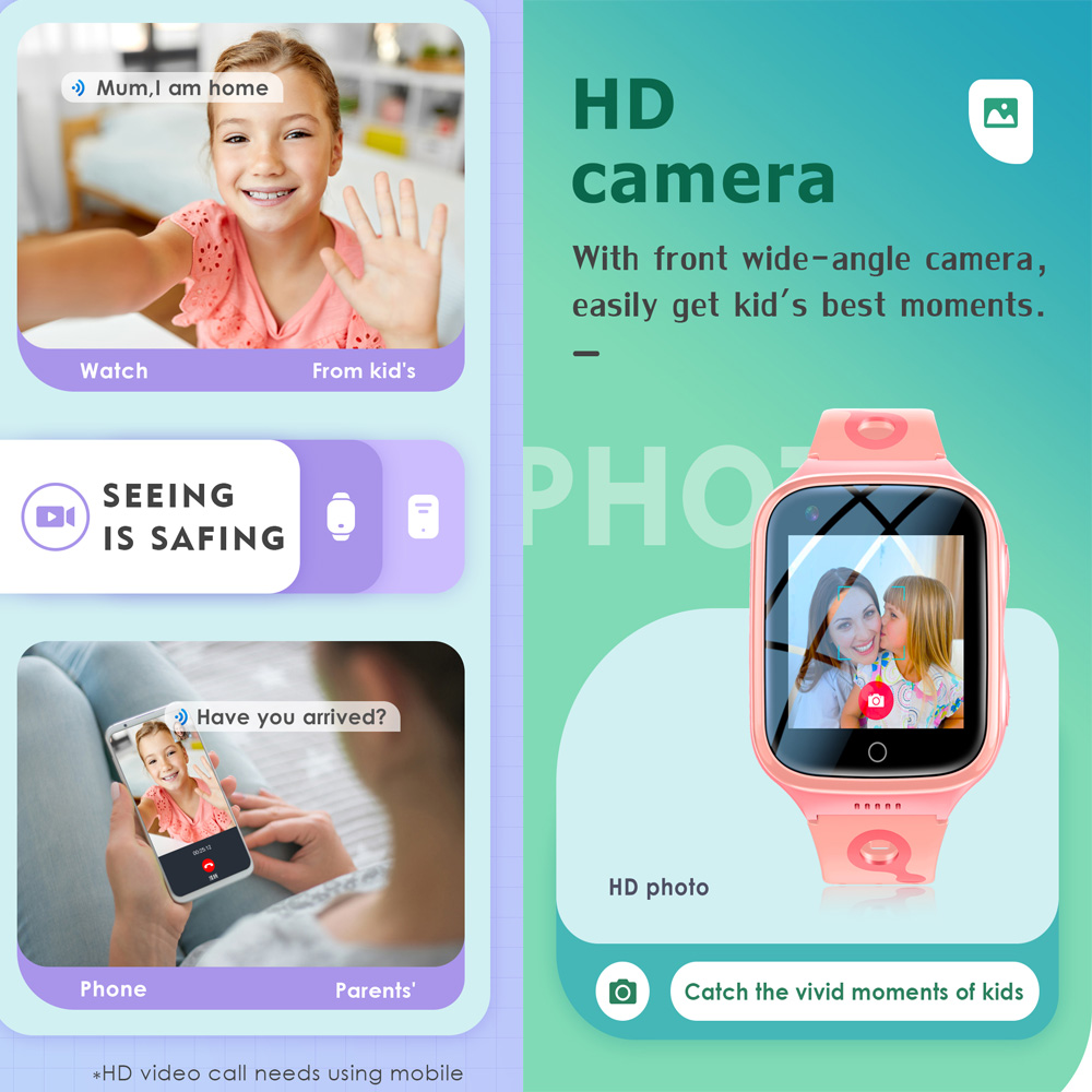 สมาร์ทวอทช์ 4G สำหรับเด็ก GPS  - Smartwatch Watches Gift For Boys With Gps บทวิจารณ์และราคา