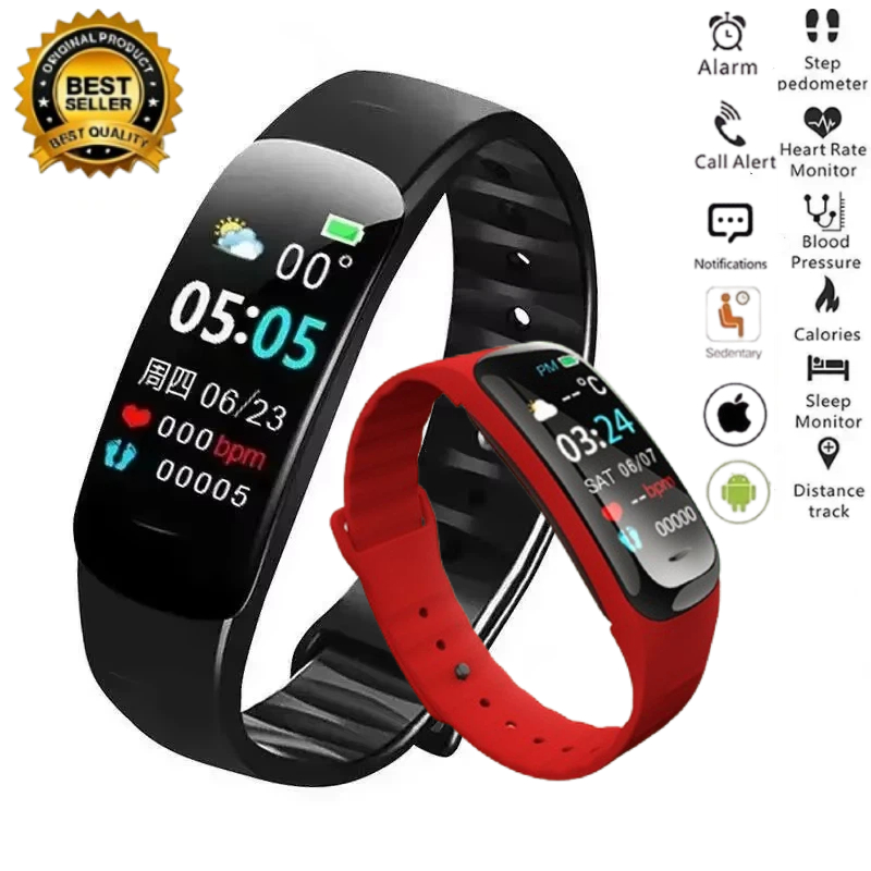 C1 พลัสสมาร์ทวอทช์ฟิตเนสแทรคเก - Smartwatch Watches Price บทวิจารณ์และราคา