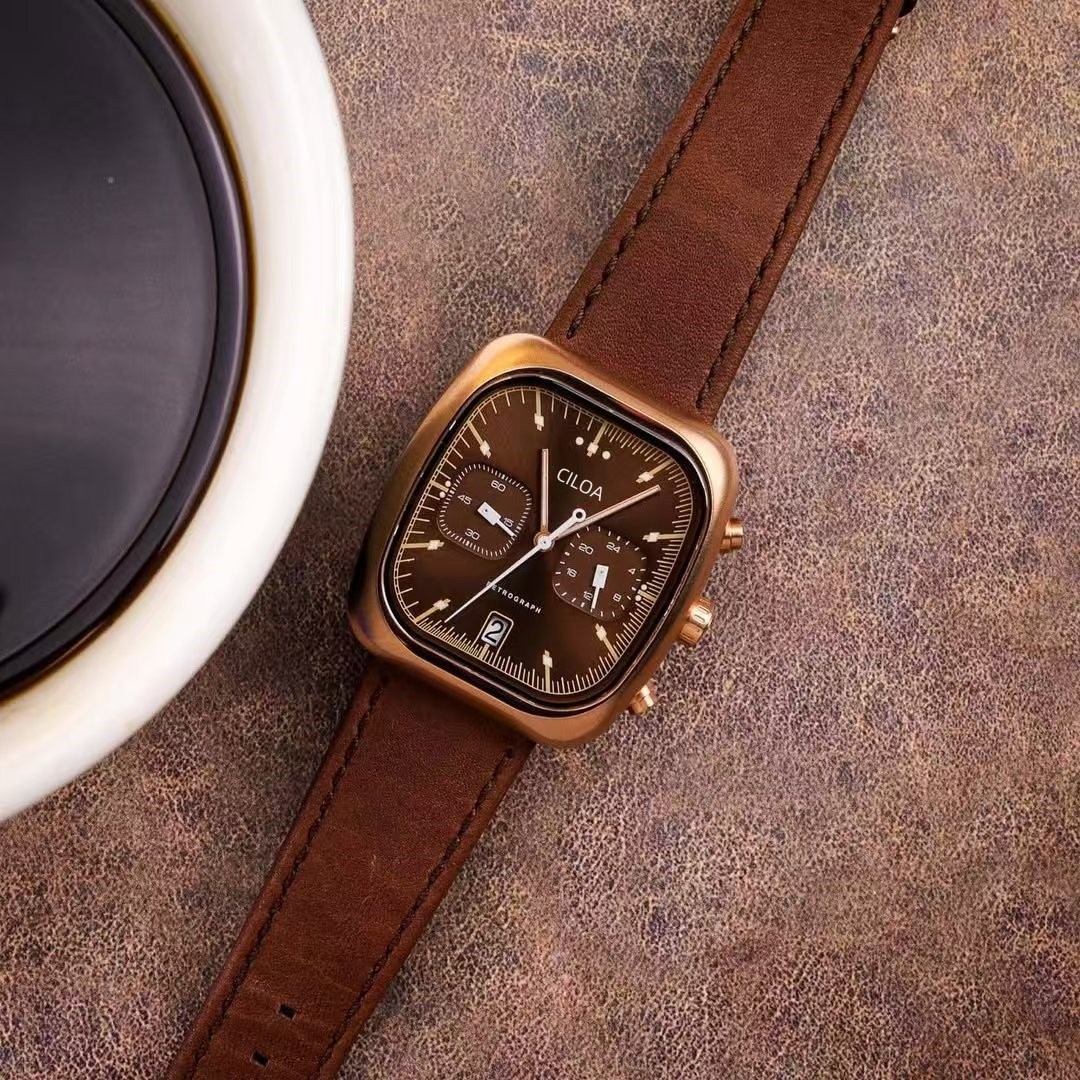 CILOA นาฬิกาข้อมือผู้ชายโครโนก - Smartwatch Square Watches For Men บทวิจารณ์และราคา