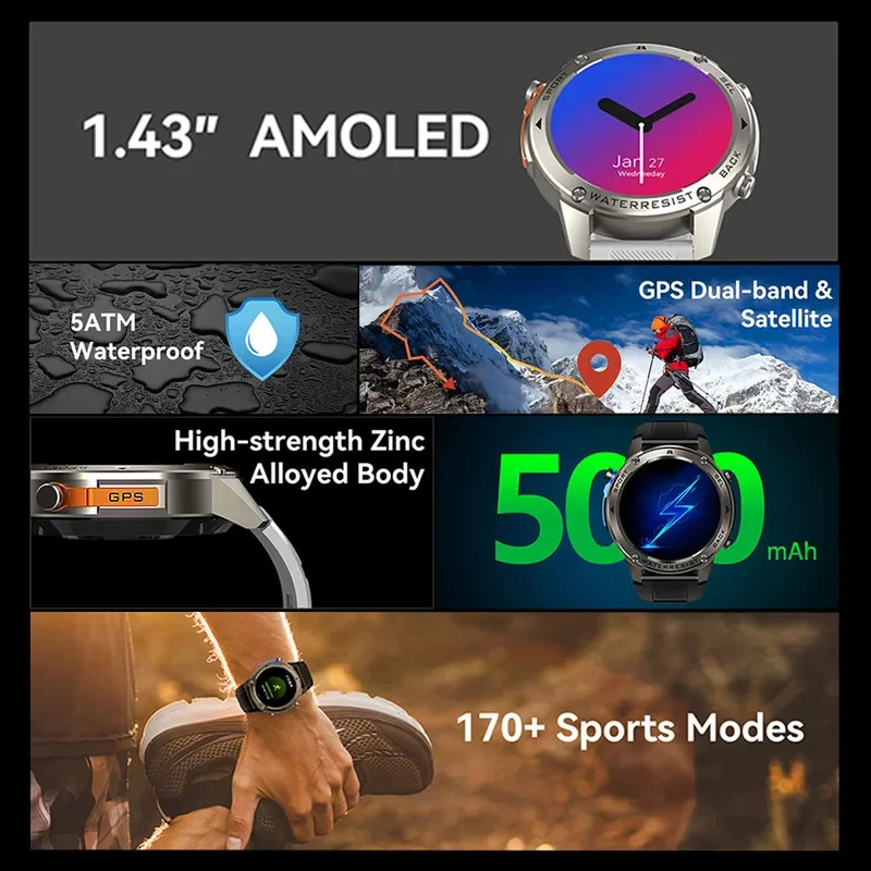 Luxury Smartwatches ชายฟิตเนสต - Smartwatch Watches Wallpaper บทวิจารณ์และราคา