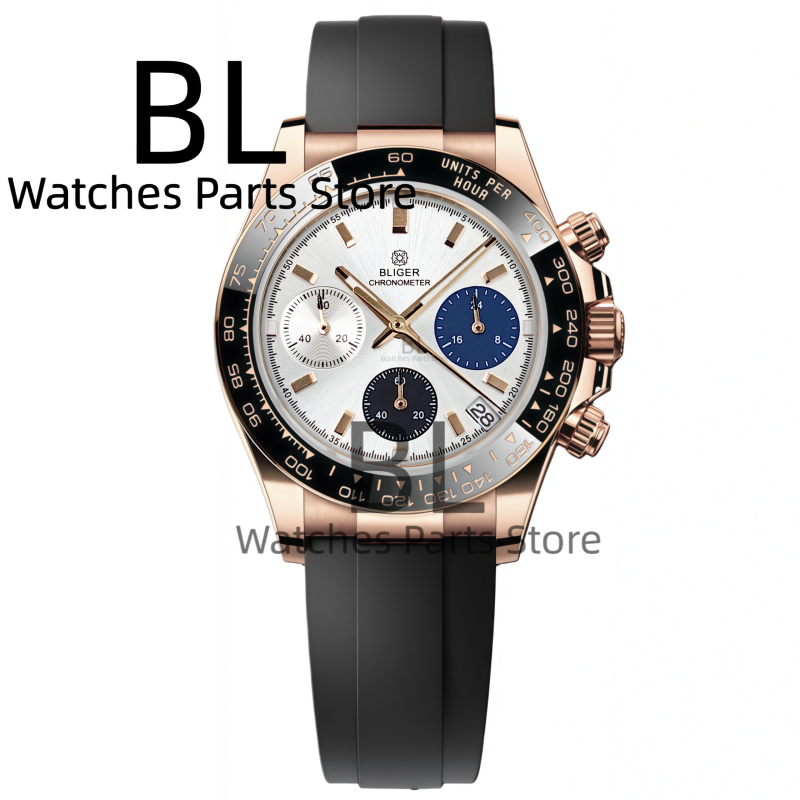 BLIGER ทูโทน ซิลเวอร์ โรสนาฬิก - Smartwatch Watches For Men Brands บทวิจารณ์และราคา
