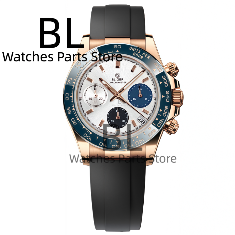 BLIGER ทูโทน ซิลเวอร์ โรสนาฬิก - Smartwatch Watches For Men Brands บทวิจารณ์และราคา