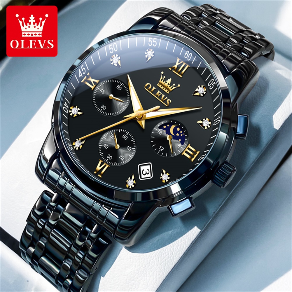 OLEVS นาฬิกาผู้ชายยอดนิยมสแตนเ - Smartwatch Watches For Men Brands บทวิจารณ์และราคา