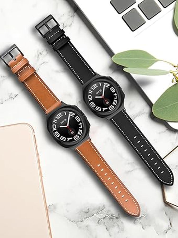 สายหนังแท้สำหรับนาฬิกา Samsung - Smartwatch Samsung Watches For Women บทวิจารณ์และราคา