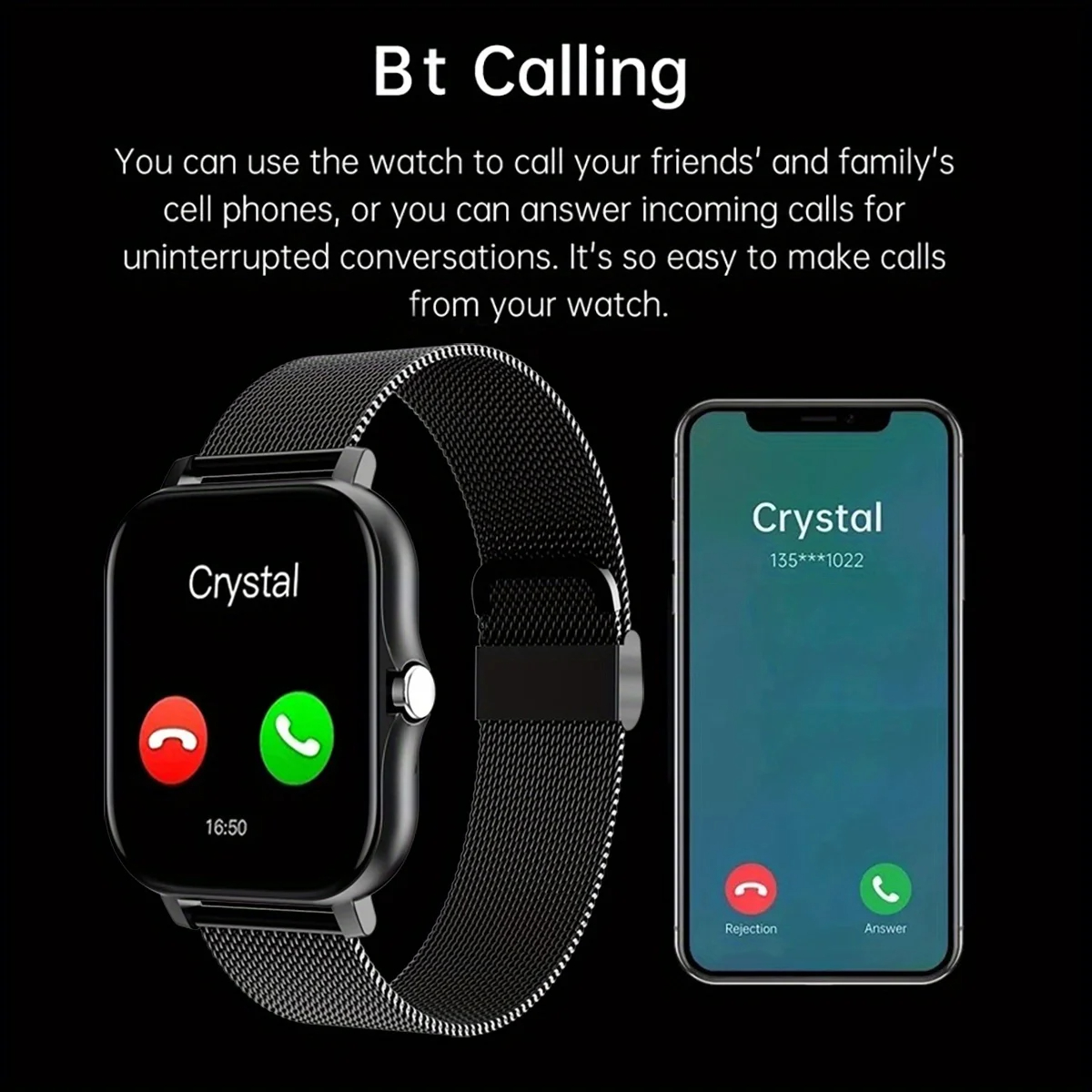 สมาร์ทวอทช์สำหรับแอนดรอยด์ ไอโ - Smartwatch Sports Watches For Women บทวิจารณ์และราคา