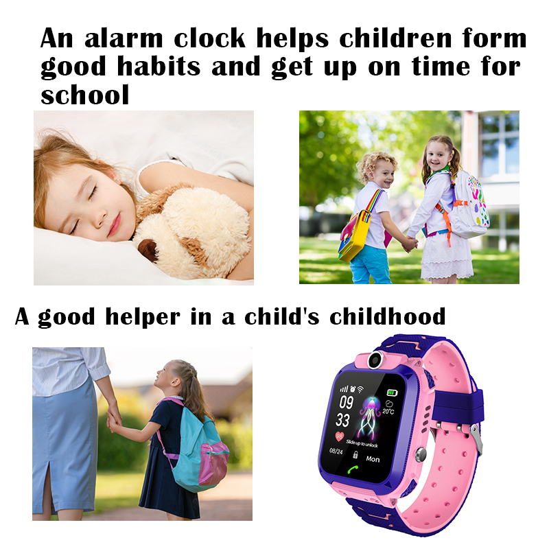 Q12B นาฬิกาอัจฉริยะสำหรับเด็กพ - Smartwatch Watches Gift For Boys With Gps บทวิจารณ์และราคา