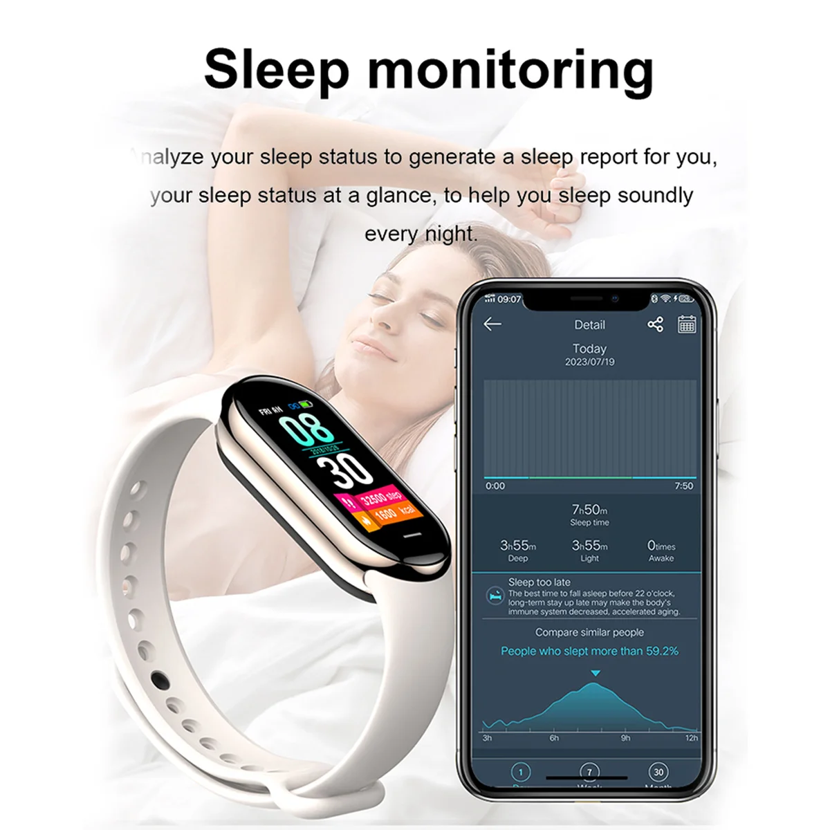 สมาร์ทวอทช์รุ่นใหม่ M8 ขนาดเล็ - Smartwatch Sports Watches For Women บทวิจารณ์และราคา