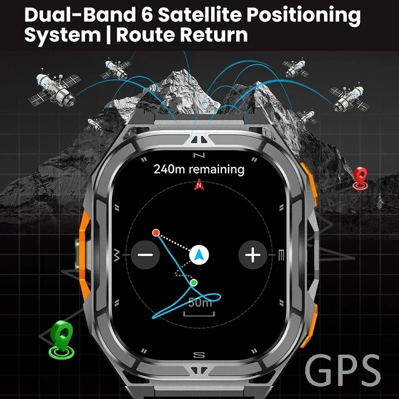 สมาร์ทวอทช์ AMOLED ระดับหรู พร - Smartwatch Square Watches For Men บทวิจารณ์และราคา