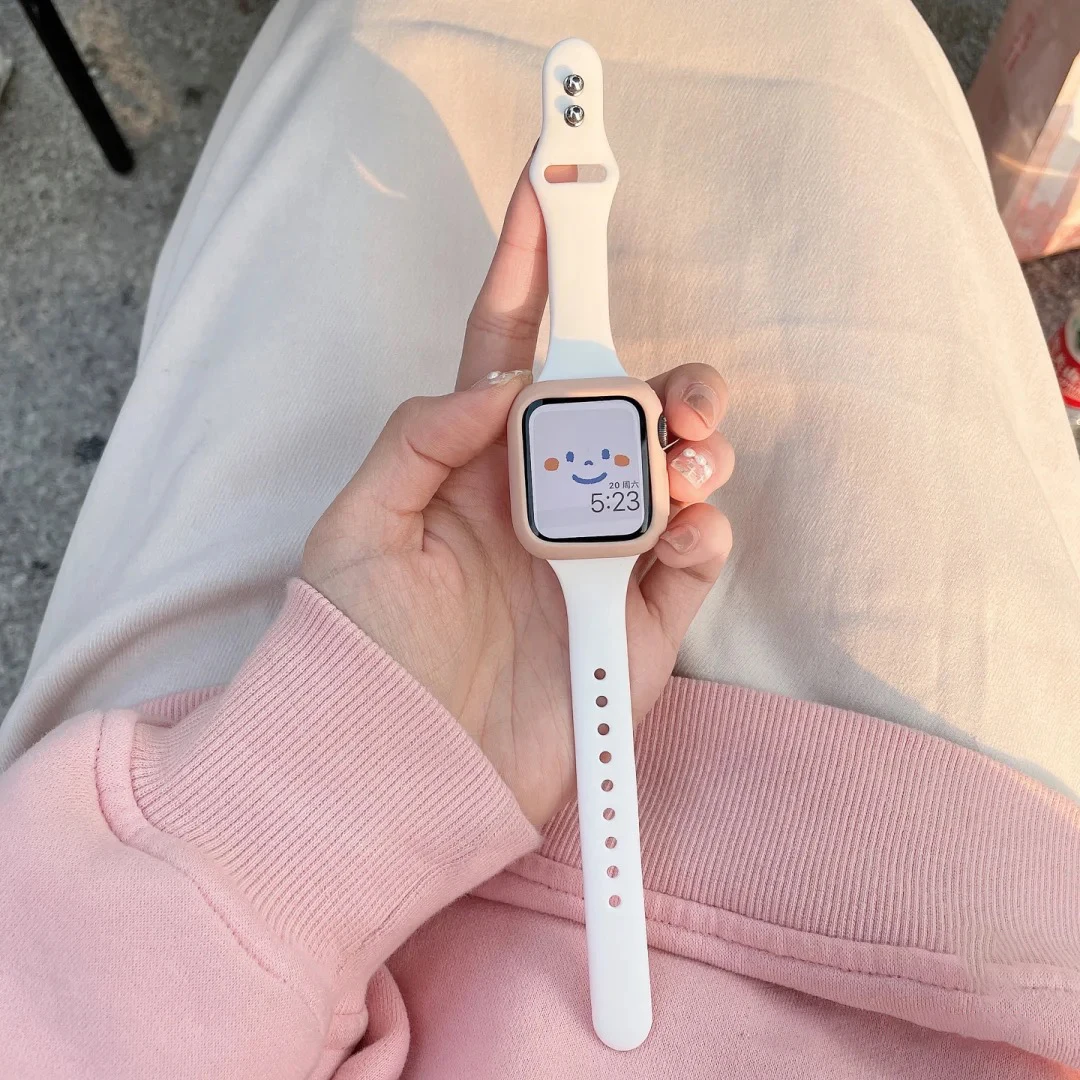 สายซิลิโคนบางสําหรับ Apple Wat - Smartwatch Apple Watches For Men บทวิจารณ์และราคา