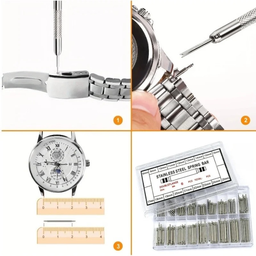 สปริงบาร์สแตนเลส 270 ชิ้น/กล่อ - Spring Bar Tool บทวิจารณ์และราคา