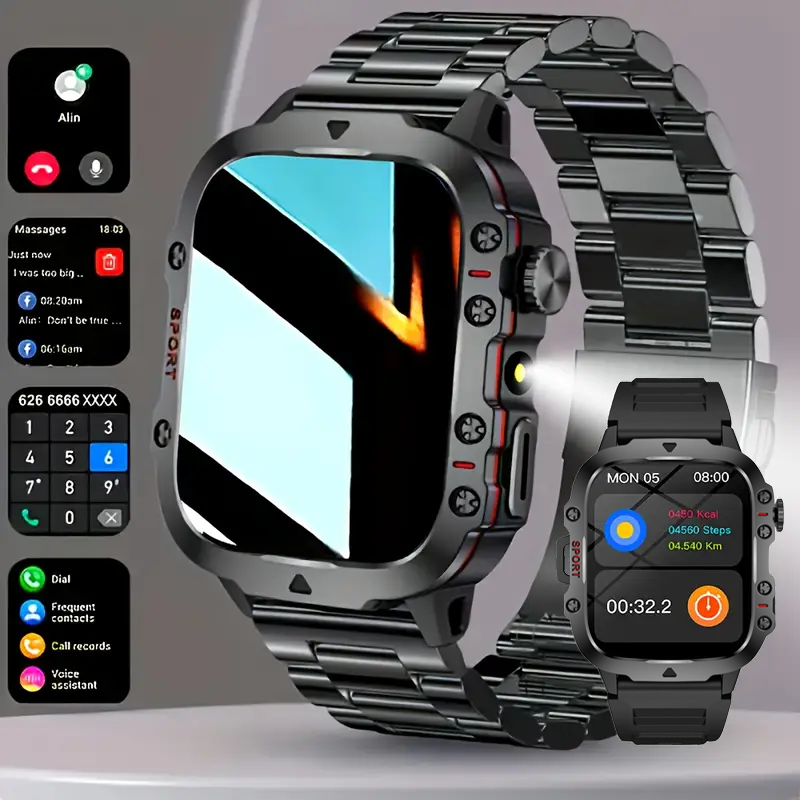 สมาร์ทวอทช์พร้อมไฟ LED, การโทร - Smartwatch Watches Wallpaper บทวิจารณ์และราคา