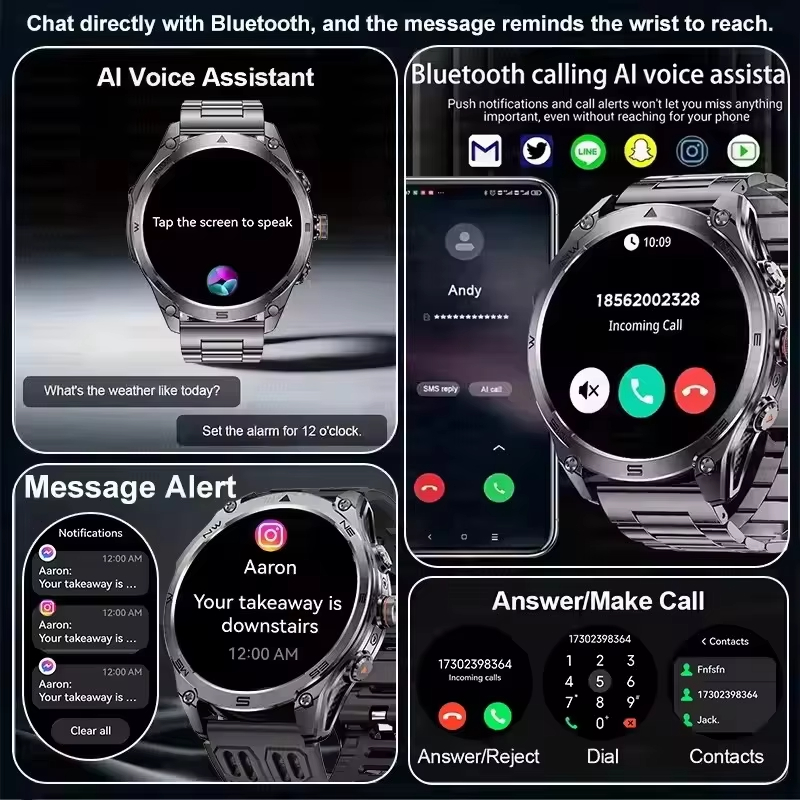 นาฬิกาอัจฉริยะ GPS IP69 กันน้ำ - Smartwatch Premium Watches For Men บทวิจารณ์และราคา